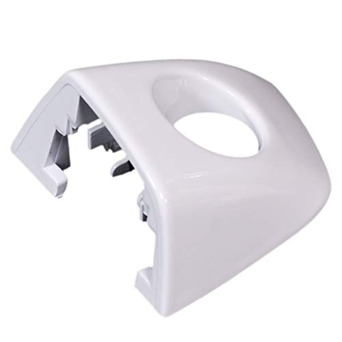 CNUPSM Car White Exterior Door Handle Key Hole Trim Left Driver Side Cover Cap White 4H1837879 Compatible with Audi 2010-2016 A6 S6 Quattro Allroad A7 A8 S8 RS6 RS7