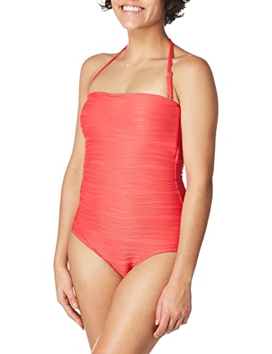 Anne Cole Women's Standard Bandeau One Piece, Red, 82