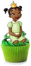 Miniatura 6 de 24 decoraciones de princesa tiana para tartas, decoración de pasteles, decoración de princesa tiana para fiestas de cumpleaños (15)