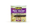 Rustins Floor Varnish Clear Satin 1L - – Tough, Scratch-Resistant Protection for Wooden Floors | Easy to Apply & Fast Drying