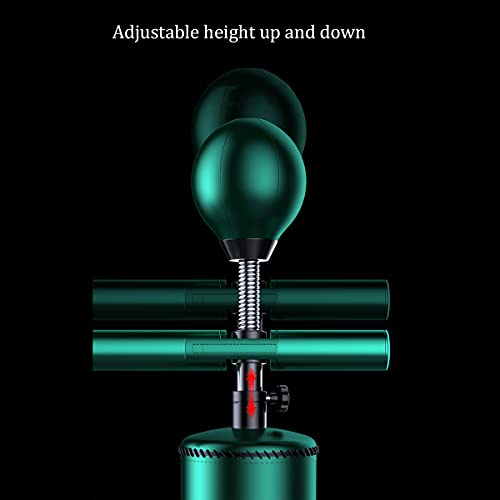 Lxn 3 In 1 Boxing Speed Trainer, 360° Spinning Bar, Heavy Training Boxing Punch Bag With Reflex Bar & Gloves, Solid Speed Punching Bag Free Standing, Adjustable Height, For Adult&Kid, Green #TOP4