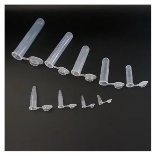 Tubes en plastique transparent gradués 0,1 à 15 ml haute visibilité lot de 1000