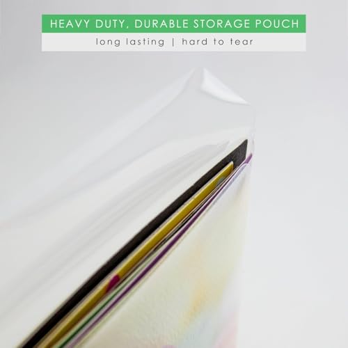 Image of Maxtek 50 Clear Stamp and Die Storage Pockets CPP Plastic Pockets, large 5.5 x 7.25 inches