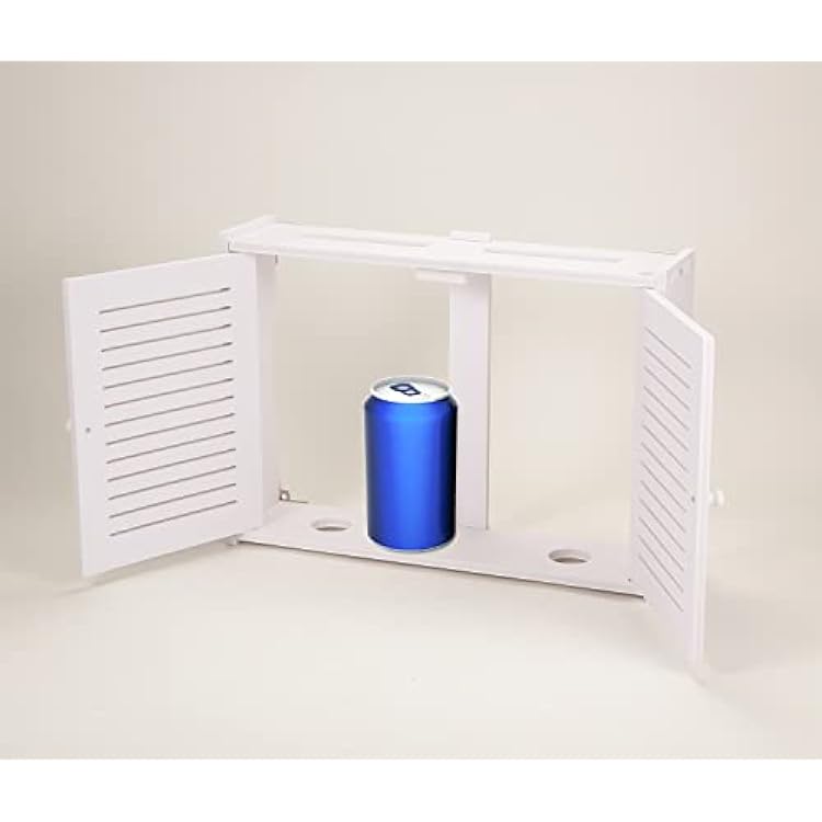 Wifi Storage Box Wall Mount Wifi Router Storage Box Router Modem Wall Mount (Small Shutter)