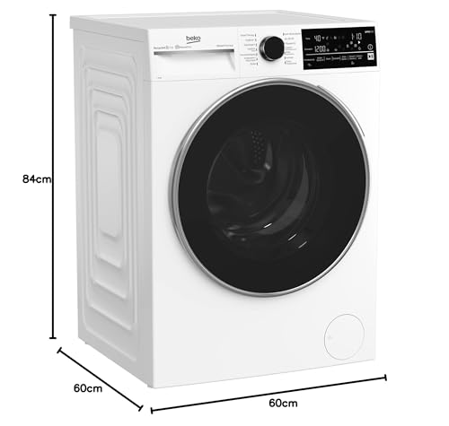 Beko Waschmaschine 8kg, Stiftung Warentest GUT (1,9)*, 1400 U/min, SteamCure Dampffunktion, AquaWave Schontrommel, StainExpert Programm, B5WFT78410W, Weiß – Bild 3