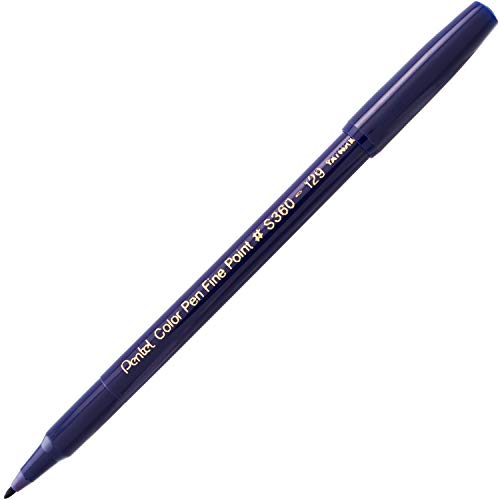 Image of Pentel Arts Color Pen, Prussian Blue, Box of 12 (S360-129)