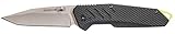 Schrade SCH707 7.28in High Carbon Stainless Steel Folding Knife with 3.15in Tanto Point Blade and Aluminum Handle for Outdoor Survival, Camping and EDC