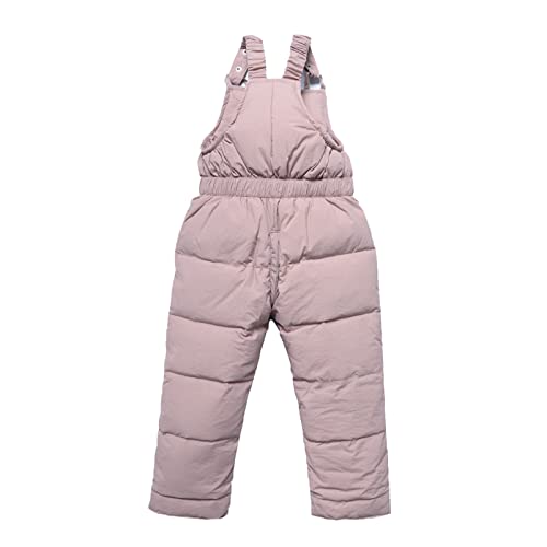 Toddler Boys Girls Winter Snowsuit Outerwear Clothes Thick Warm Snow Pants 1-6 Years Kids Snow Ski Bib Overalls2