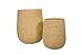 NATINDESIGN Terracotta Blumentopf 2er Set XXL Blumentopf Groß für In- und Outdoor | Bali, Indonesien, Mediterran Stil | Terrakotta Töpfe Groß Design Töpfe Terracotta Optik