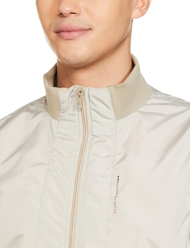 Image of Qube By Fort Collins Men's Nylon Standard Length Regular Fit Windbreaker Jacket - All-Weather & Winter Protection, Lightweight & Windproof