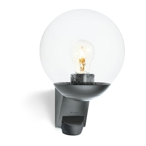 Steinel Luminaire extérieur L 595 S anthracite, détecteur de mouvement 180°, portée 10m, E27...