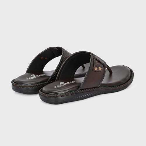 Image of Centrino Sandal for Men | Casual Open Toe Slippers /Flip Flop /Slides Anti Slip on for Men's | Modern slipper Look with Straps | Comfortable Casual look sandal for Men's (9511)