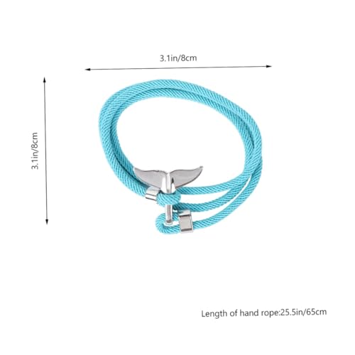 Bracelets couple queue de baleine cordon enroulé style minimaliste - 3