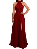 Vestido Longo de festa Madrinha (BR, Alfa, M, Regular, Regular, Marsala)