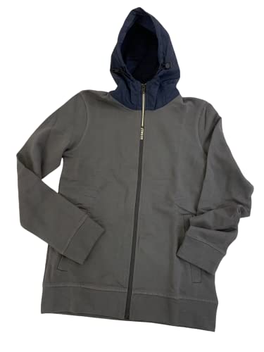 ECOALF - Sudadera Hombre Sazbialf, con Capucha, de Algodón, Tejido Reciclado, Sudadera con Capucha Hombre, Sudadera Algodón Hombre, Cómoda y Ligera, Talla M, Color Gris