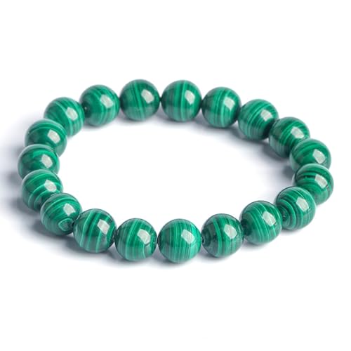 Bracelet en malachite authentique cadeau idéal en perles de pierres 9mm mixte