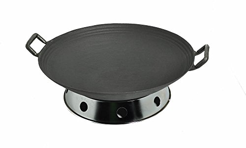 Light Weight Traditional Cast Iron Wok with Wok Ring, 340mm (13.39-Inch) - Thumbnail 2