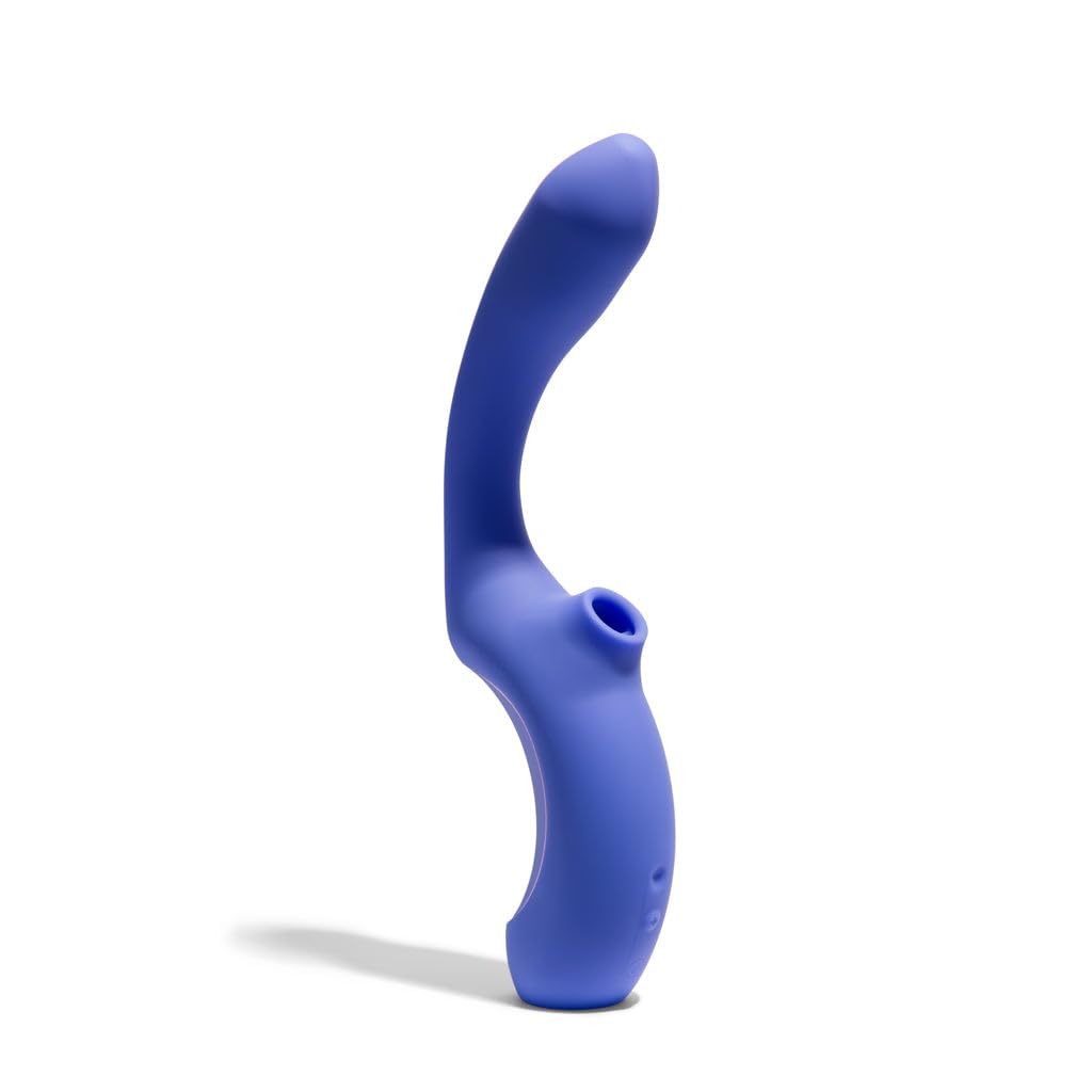 Platanomelón - Succionador con Estimulación Interna Efecto Calor, 4 Velocidades y 14 Niveles Progresivos, Flexible y Recargable - Momba Lavanda oscuro
