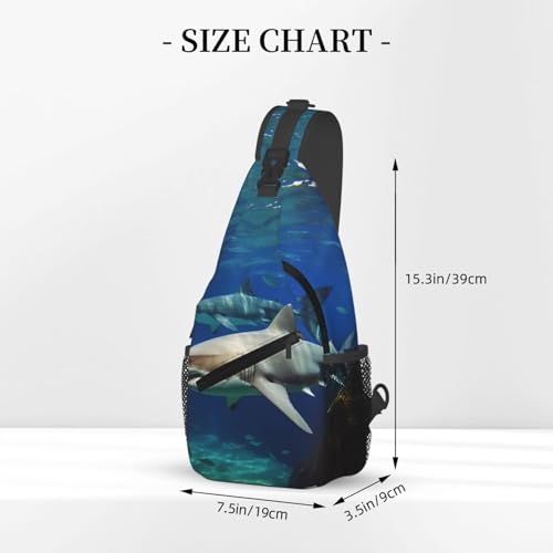 Bolso cruzado Two White Sharks para hombre y mujer miniatura 3