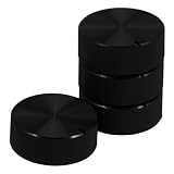 WOONEKY Manopola di Ricambio Nera per Forno e Friggitrice ad Aria, Set 4 Pezzi in ABS Versatile e Facile da Usare per Cucina