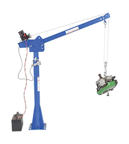 Vestil Wtj-20-4-Dc 12V Dc Power Lift Jib Crane, Steel, 2000 Lb. Capacity, 46' Cable Length, 68-13/16" Height #TOP5