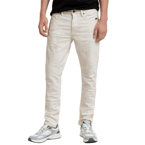G-STAR Raw - Mens 3301 Slim Jeans, Color 3D Lt Chalk Gd, Size: 27W x 32L