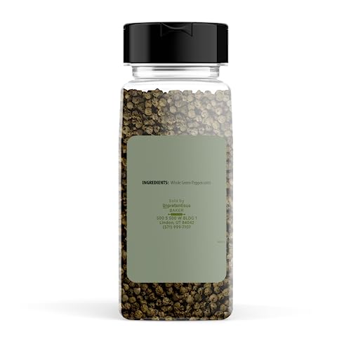 Unpretentious Green Peppercorns, 2 Cups, Fresh & Spicy Flavor
