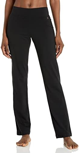 Danskin Women's Sleek-Fit Yoga Pant - black - 1X : Amazon.sg: Fashion
