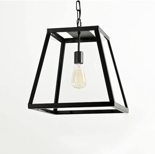 Lanterne suspendue en verre luminaire rétro pour table de salle à manger et cuisine farmhouse