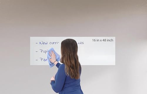 Image of WallDesign Vinyl Whiteboard Roll - Dry Erase Writing Film - 16Inx4Ft Whiteboard Sticker For Any Surface - For Office, Home, Study, Planning, Work