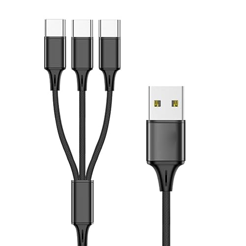 HapGlan Multi Charging Cable Multi USB Cable USB Charging Cable Nylon Braided 3/4/5 In1 Multi Cable Adapter