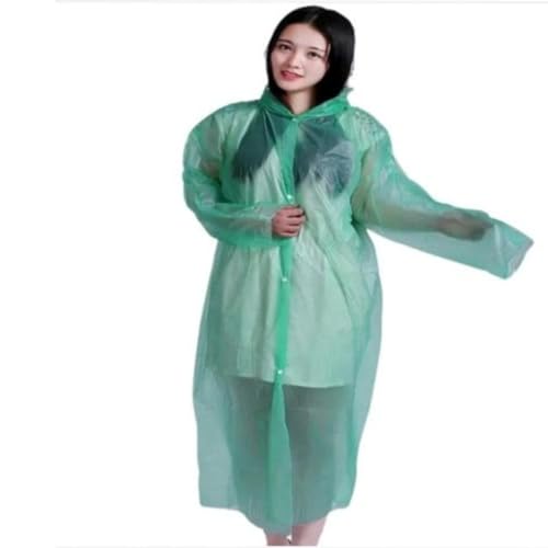 Kit 5 Capa Chuva Colorida Plastica Adultos