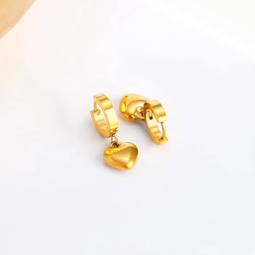 Image of Rubans Demi Fine Stainless Steel Hoop Earrings Daily Gift for Women & Girls