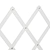 Relaxdays Hundspärrgaller, utdragbar upp till 96 cm, 48,5–60 cm hög, bambu, hundskyddsgaller för trappor och dörr, vit #5