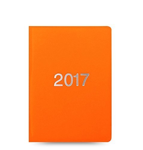 Letts 17–080205p A6 Dazzle 1 jour par page, 2017, calendrier multilingue, Orange