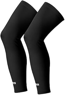 Leg Compression Sleeve for Men Women Youth Cycling Running Basketball Baseball Golf and More Outside Activities (Black,White,Red,Blue,Green,Pack of 2) (Medium, Black)