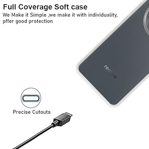 Image of VIDO Transparent Back Case Cover for Realme 14 Pro 5G (Soft & Flexible & Camera Protection Back Case)