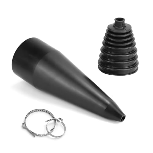 QWORK® Kit de Fuelle, con abrazaderas metálicas, incluido cono de montaje