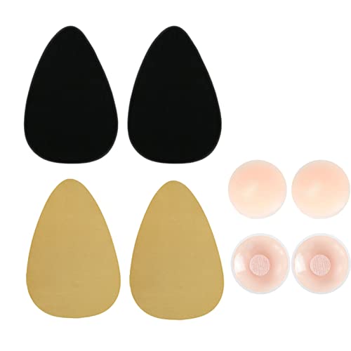 Cinta para el pecho y el levantamiento de pecho para mujer, juego de sujetador adhesivo invisible con 2 fundas para pezones, cinta de apoyo para copas grandes, alternativa a la cinta de