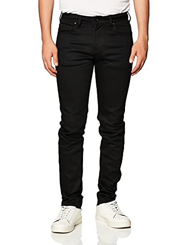 Naked & Famous Denim Men's SuperSkinnyGuy Jean In Black Power-Stretch, Black Power-Stretch, 31x35