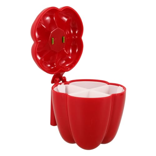 Récipient à condiments délicats Cabilock 3 pièces en format compact de comptoir - 6