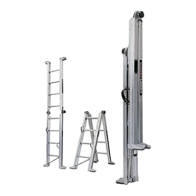 Murphy Ladders, ML9, 9ft Height 12ft Reach, Aluminum, Type IAA, 375lbs Weight Rating