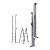Murphy Ladders, ML9, 9ft Height 12ft Reach, Aluminum, Type IAA, 375lbs Weight Rating