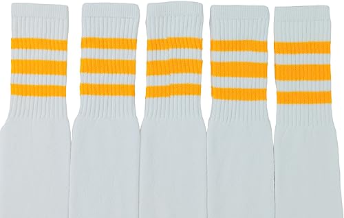Image of ToBeInStyle Unisex Knee High Cotton Tube Athletic Thick Socks w /Stripe Top