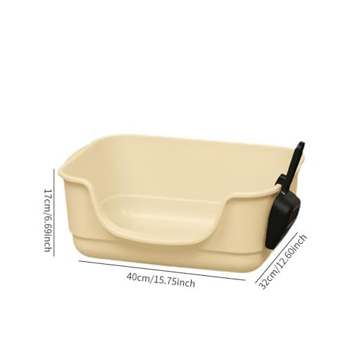 Generic Caixa de areia para animais de estimação aberta, bandeja de areia para gatos, extra grande,