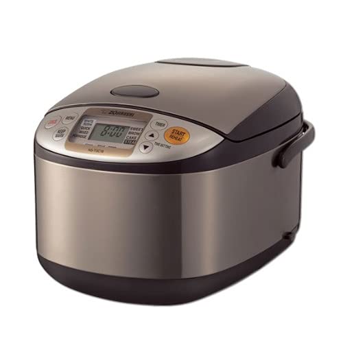 Zojirushi NSTSC18XA Micom 10-cup Rice Cooker/Warmer Stainless Brown Bundle with Cuisinart Cookbook Bundle - Image 3