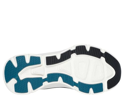 Skechers - Mens D'Lux Walker 2.0 - Taurrel Slip On Shoes, Color White/Black, Size: 12 XW US2