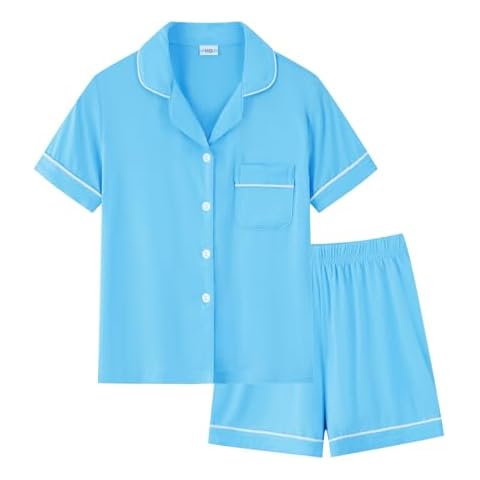 SWOMOG Kids Button-Down Pyjama Set Cover