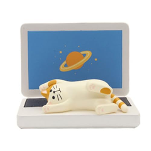 Cartoon Pane Gatti Telefono Stand Desktop Resine Gattino Figurine Decors Supporto Cellulare Per Decori Creativi Amante Del