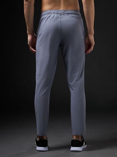 Image of TECHNOSPORT Men's Regular Fit Mid Rise Solid Plus Size Trackpants with Quick Dry, Anti Microbial, SPF50+ for Regular and Sports Use